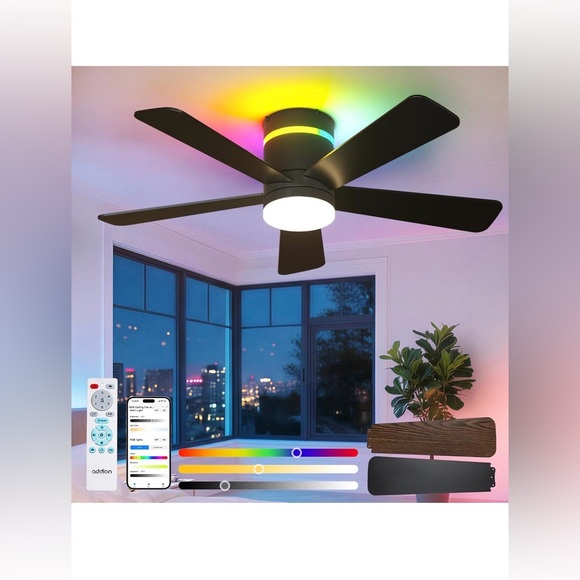 Ceiling Fan with light and control Remote